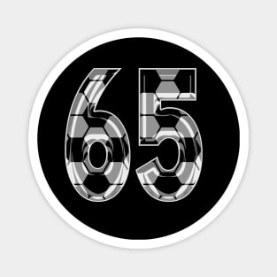 Soccer Number 65 Soccer Jersey #65 Soccer Mom Player Fan Magnet